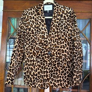 Frame Leopard Print Women's Blazer